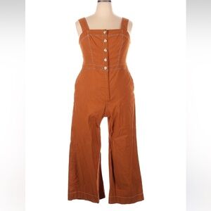 Maeve by Anthropologie Colette Linen Blend Jumpsuit size 18